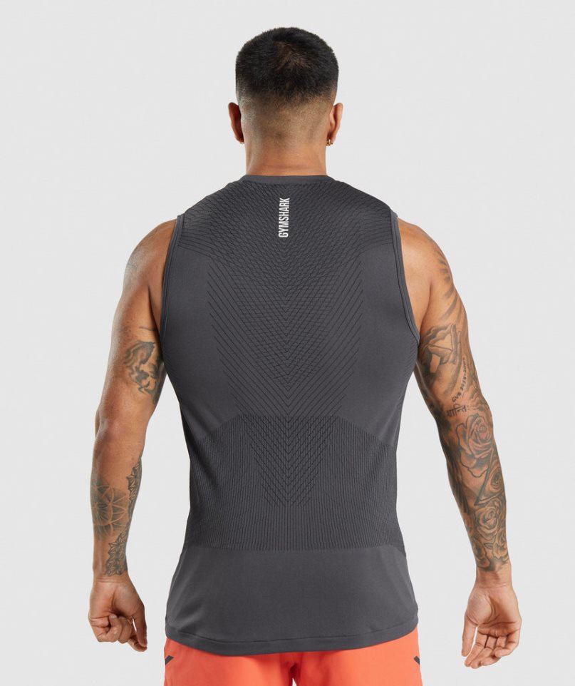 Podkoszulki Gymshark Apex Seamless Męskie Czarne | PL 910OLV